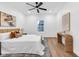 Serene bedroom featuring a comfortable bed, accent lighting, and tasteful decor at 1027 Hosbrook St, Indianapolis, IN 46203