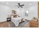 Tranquil bedroom with a comfortable bed, soft lighting, and stylish décor, perfect for relaxation at 1027 Hosbrook St, Indianapolis, IN 46203