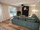Cozy living room featuring a fireplace, recessed lighting, and outdoor access at 1309 Rolling Ct, Westfield, IN 46074