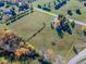 Expansive aerial view of land showing the property boundaries and adjacent greenery at 13518 (3 Lots) Promise Rd, Fishers, IN 46038