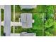 Aerial view of a home featuring a backyard garden and a grassy lawn at 1384 Horse Shoe, Greenwood, IN 46143
