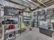 Unfinished basement with ample storage space and exposed ductwork at 187 N Bend Dr, Greenwood, IN 46142