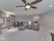 Relaxing living room featuring a high ceiling, modern furniture, and lots of space at 187 N Bend Dr, Greenwood, IN 46142
