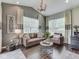 Cozy sitting room with vaulted ceilings, neutral walls, and comfortable seating at 187 N Bend Dr, Greenwood, IN 46142
