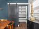 Pantry is accessible by way of a black sliding barn door, maximizing space at 2222 Pleasant St, Indianapolis, IN 46203