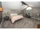 Cozy main bedroom with ample space, a ceiling fan, and natural light, creating a relaxing retreat at 28 Patriot Ct, Greenfield, IN 46140