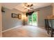 Cozy dining area off kitchen with sliding door access to outdoor living space at 2875 Prairie Stream Way, Columbus, IN 47203