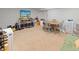 Spacious basement featuring a dining area, recreational space, and carpeted floors at 319 Mcintosh Ln, Westfield, IN 46074