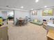 Large basement featuring a dining table, sitting area, and entertainment space at 319 Mcintosh Ln, Westfield, IN 46074