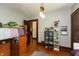 Inviting bedroom boasting hardwood floors, a bunk bed, and a playful, decorative shelf at 4450 N St Rd 39, Danville, IN 46122