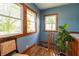 Hallway with three windows providing natural light and staircase at 4450 N St Rd 39, Danville, IN 46122