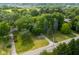 Aerial view of the home showcasing its lush greenery, spacious yard, and tree-lined streets at 5160 N High School Rd, Indianapolis, IN 46254