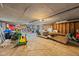 Spacious garage featuring concrete floor and ample storage space for tools and equipment at 5160 N High School Rd, Indianapolis, IN 46254
