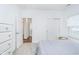 Bedroom features a bed, closet, and dresser, creating a functional and comfortable space at 5304 Maywood Dr, Whitestown, IN 46075
