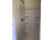 This shower features built-in shelves for convenient storage at 6070 Southbay Dr, Indianapolis, IN 46250