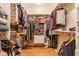 Organized walk-in closet with custom shelving and hanging rods, providing ample storage space at 626 N Senate Ave, Indianapolis, IN 46202