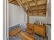 Outdoor shower with wooden flooring and toiletries at 7016 Royal Oakland Way, Indianapolis, IN 46236