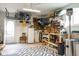 Organized garage with ample storage and workspace at 800 E 104Th St, Carmel, IN 46280