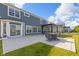 The backyard has a spacious patio with room to relax and entertain guests at 9917 Gallop Ln, Fishers, IN 46040