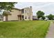 This house has a spacious backyard and a well maintained lawn at 10722 Mistflower Way, Indianapolis, IN 46235