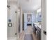 Elegant bathroom with dual vanities, a walk-in shower, and modern fixtures at 1085 Bevy Blvd, Danville, IN 46122