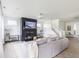 Well-lit living room with modern fireplace, neutral decor, and open floor plan at 1088 Bevy Blvd, Danville, IN 46122