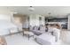 Inviting living room opens to a kitchen with modern decor and plenty of natural light at 1088 Bevy Blvd, Danville, IN 46122