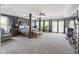 This luxurious bedroom features a canopy bed, ample space and natural light at 11061 Mast Ct, Fishers, IN 46040