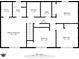 Second floor plan includes four bedrooms, two baths, laundry, hall and walk-in closet at 12524 Trophy Dr, Fishers, IN 46038