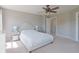 Cozy bedroom with a comfortable bed, neutral paint, carpeted floors, and bedside lamps at 12677 Honors Dr, Carmel, IN 46033