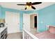 Bedroom offering ample natural light, closet, and neutral carpet at 14499 Milton Rd, Fishers, IN 46037
