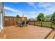 Spacious deck with outdoor seating and a view of the neighborhood at 14499 Milton Rd, Fishers, IN 46037