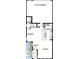 Detailed first floor plan showcasing layout of kitchen, dining, living spaces, and garage at 17399 Dovehouse Ln, Westfield, IN 46074