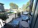 Relaxing balcony featuring stylish outdoor furniture and greenery, enhancing the outdoor living experience at 247 Poplar St, Westfield, IN 46074