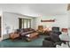 Bright living room with a carpet, a large window, lamps and cozy furniture at 25420 Jerkwater Rd, Sheridan, IN 46069