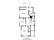 Detailed floor plan showcasing the layout of the second floor including primary bedroom at 326 Parkway Ave, Indianapolis, IN 46225