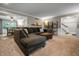 Spacious living room with neutral walls that offers a comfortable, inviting atmosphere at 4013 Hillendale Dr, Greenwood, IN 46142