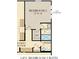 Floorplan featuring bedroom 5 with bath, powder room, walk-in closet, and Gathering foyer at 4397 Persian St, Greenwood, IN 46143