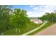 Aerial view of the property with house and barn at 4605 S 150 W, Columbus, IN 47201