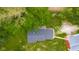 Aerial view of the home, yard, and barn at 4605 S 150 W, Columbus, IN 47201