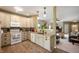 Well-designed kitchen featuring ample cabinetry, modern appliances, and seamless flow into the living area at 5576 W Glenview Dr, McCordsville, IN 46055
