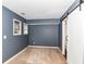 Cozy carpeted bedroom with large windows and an ensuite at 558 E Vermont St, Indianapolis, IN 46202