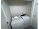 Convenient laundry closet with a side by side washer and dryer at 5711 Bradston Way, Indianapolis, IN 46237