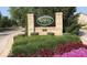 The Parks of Prestwick entrance sign with brick pillars and lush landscaping at 790 Foxboro Dr, Avon, IN 46123