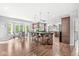 Gourmet kitchen with island, stainless steel appliances, and eat-in breakfast nook at 790 Foxboro Dr, Avon, IN 46123