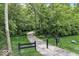 Scenic walking path through lush green trees at 790 Foxboro Dr, Avon, IN 46123