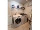 Functional laundry room featuring modern washer and dryer set for convenient chores at 808 Capricorn Dr, Franklin, IN 46131