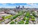 Aerial view of property with the downtown city skyline in the background at 925 Fayette St, Indianapolis, IN 46202