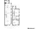 Detailed floorplan showcasing the layout of the home's first and second floors at 925 Fayette St, Indianapolis, IN 46202