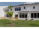 Well-maintained backyard with a new wooden deck and an immaculate lawn at 9741 Oleander Dr, Fishers, IN 46250